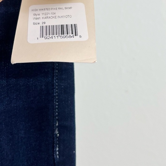 NWT Mother The Pixie Rail Skimp Straight Jeans Karaoke in Kyoto - Picture 8 of 13